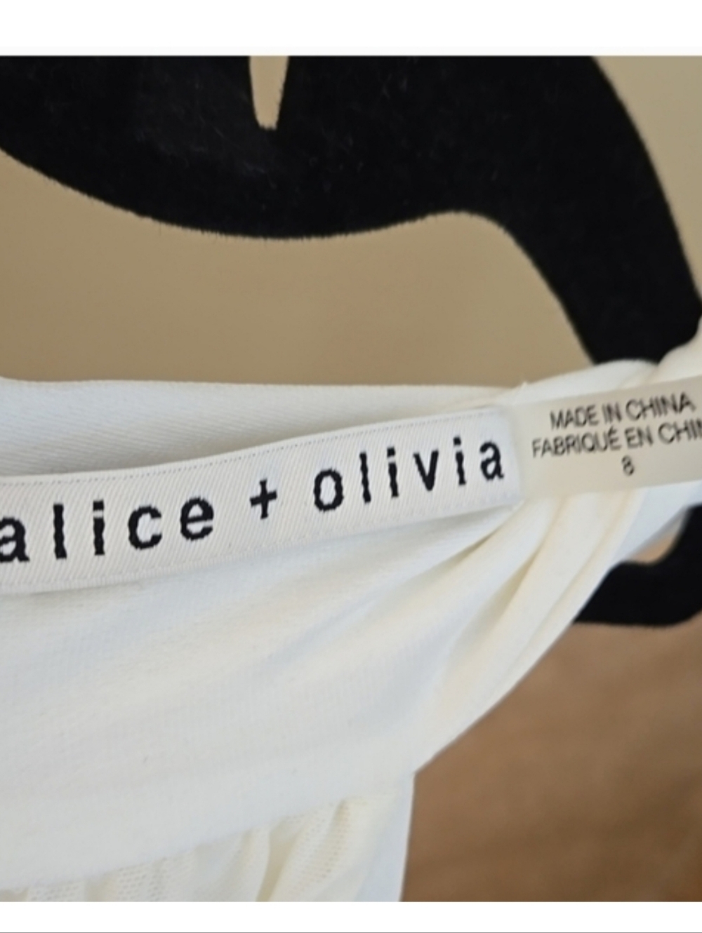 Alice + Olivia White  Dress Size 8 - Picture 6 of 7